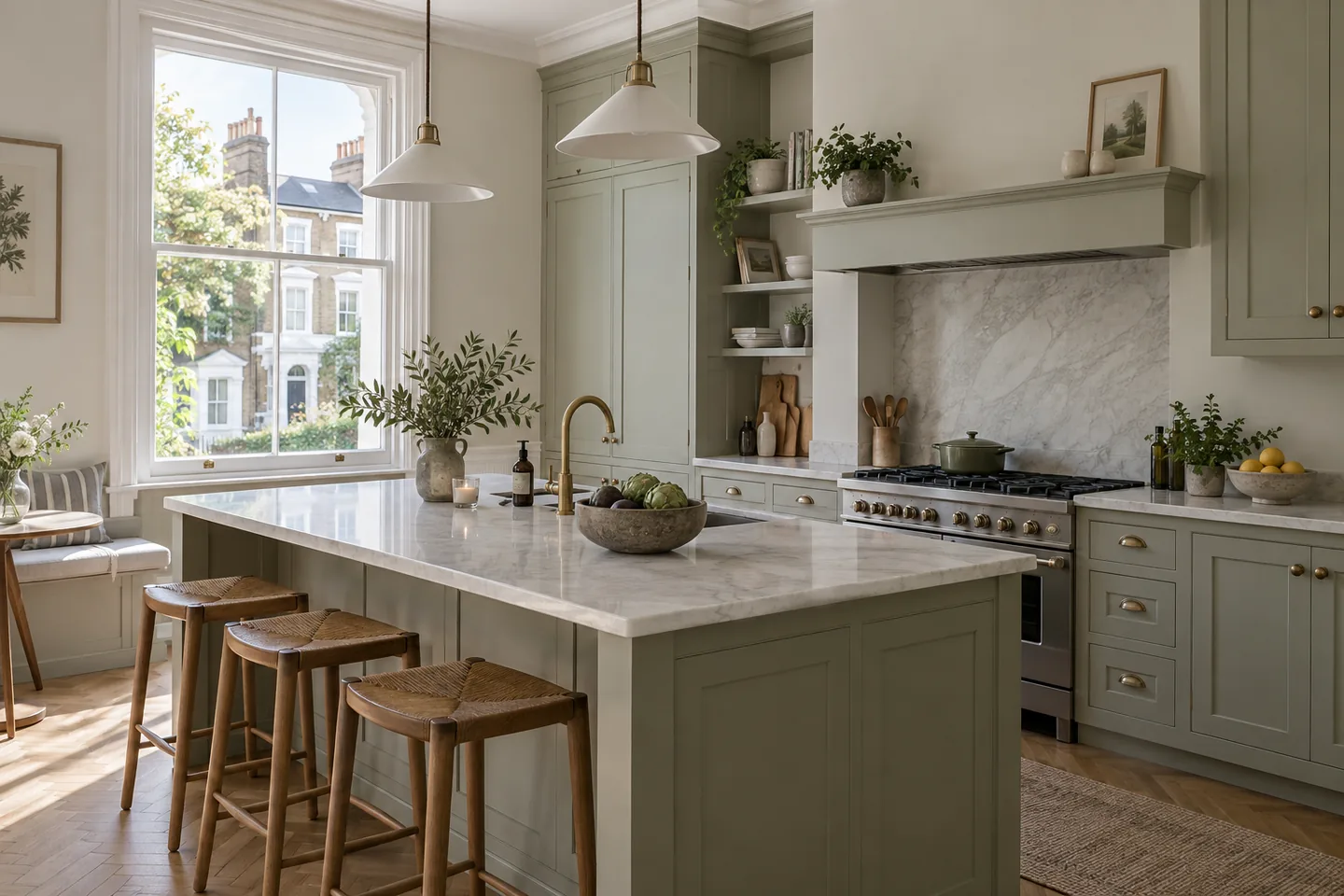 Clean recently renovated Fulham kitchen