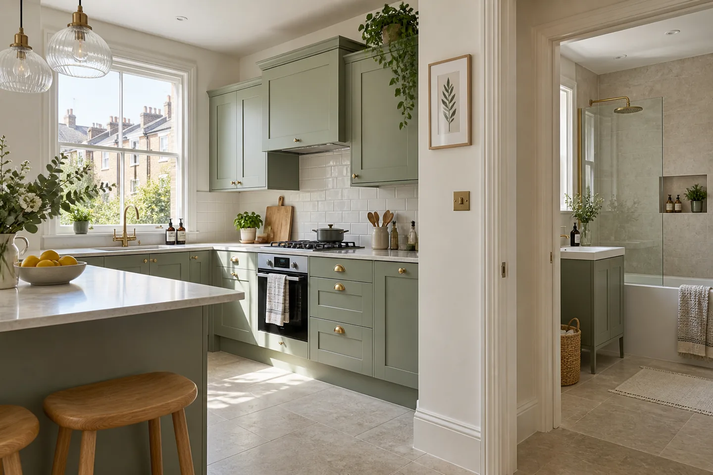 Lived-in Fulham room after detailed cleaning